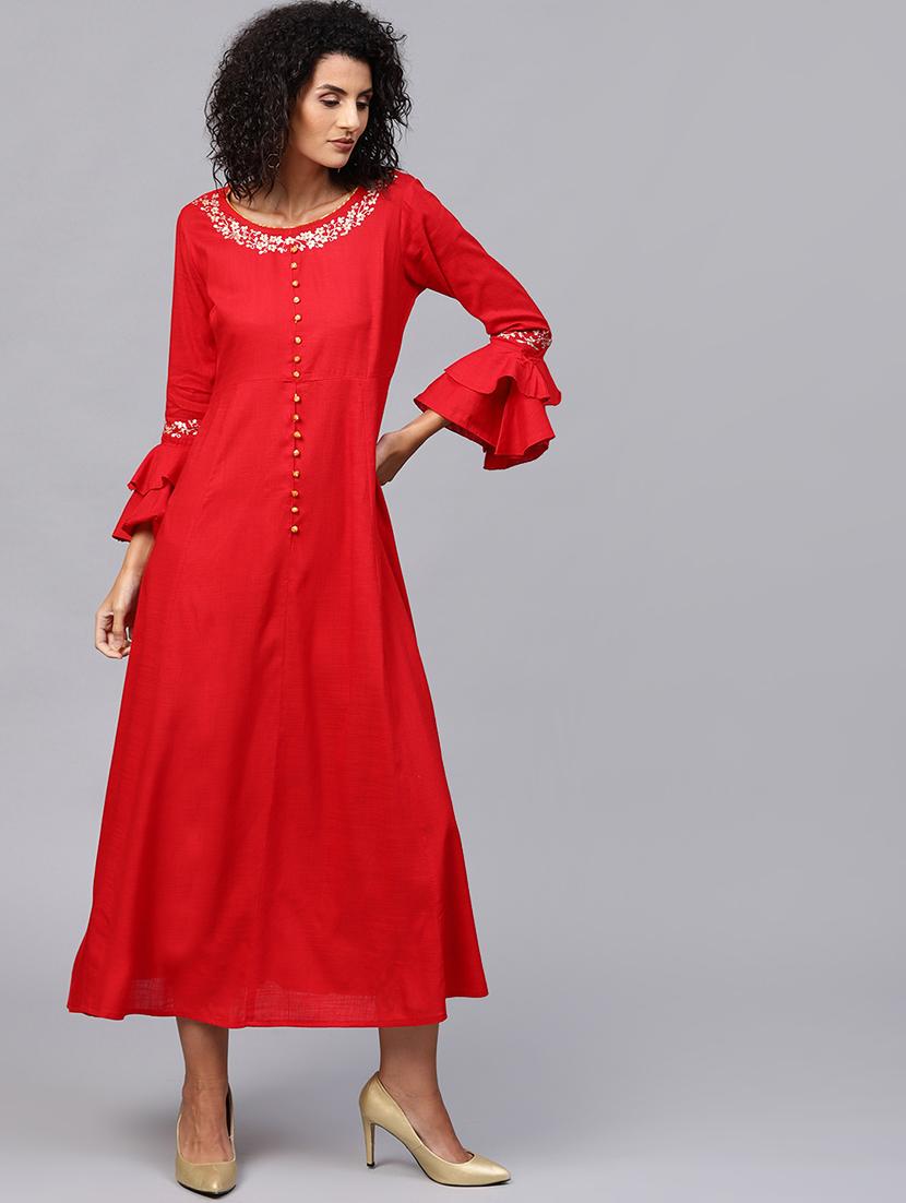 a-line bell sleeves gotta work dress - 15894281 - Zoom Image - 0