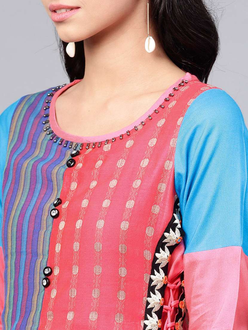 layered printed dress - 15894297 - Standard Image - 3
