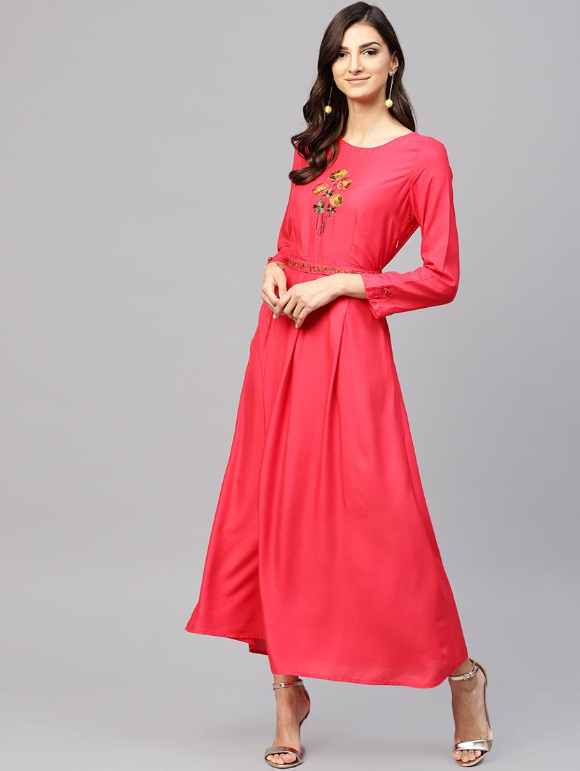 a-line embroidered dress - 15894302 -  Zoom Image - 0