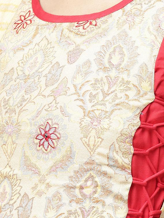 layered motifs dress with tassels - 15894327 - Standard Image - 3