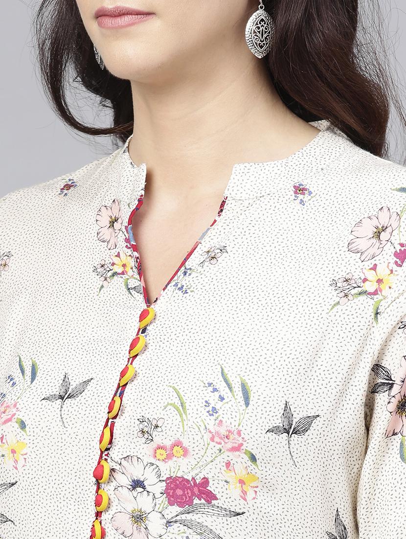flared printed dress - 15894328 - Standard Image - 3