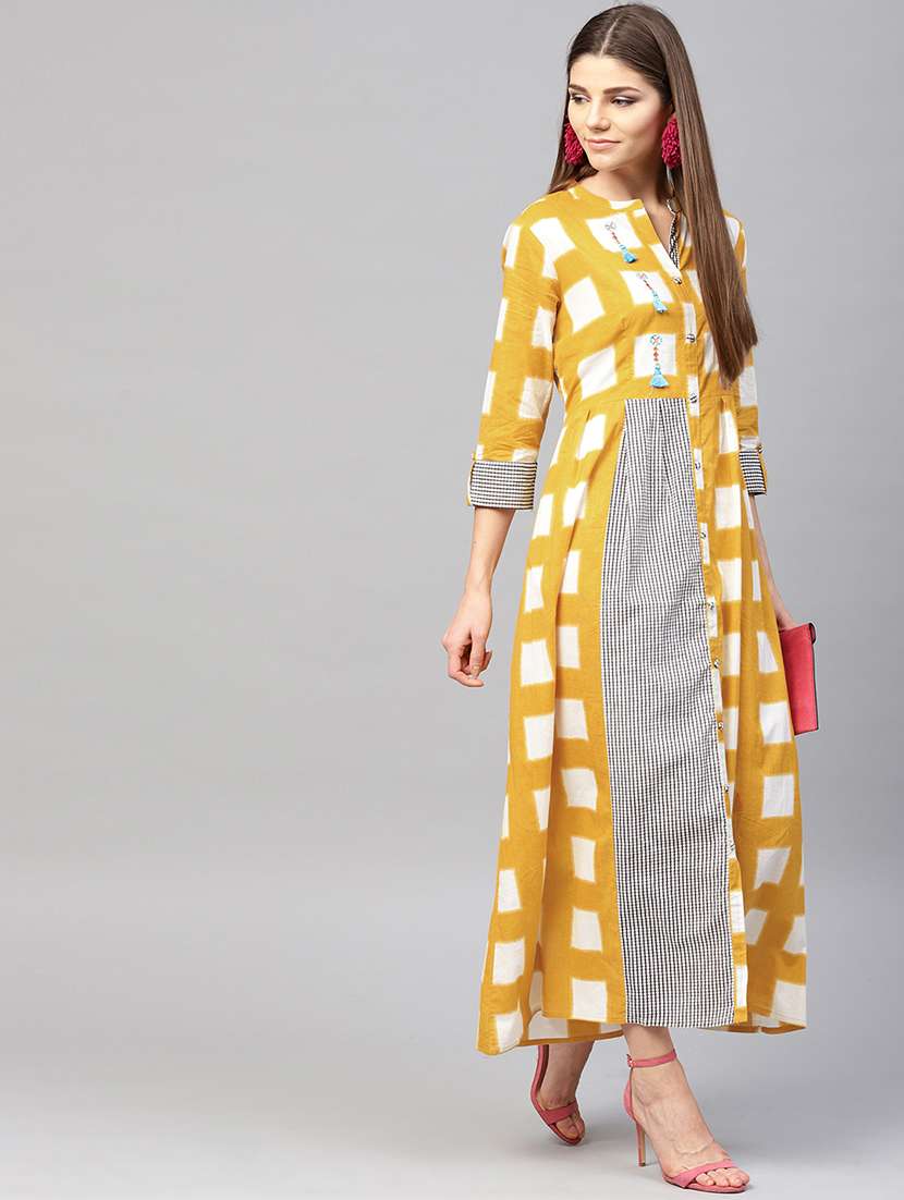 flared kaantha dress with tassels - 15894372 - Standard Image - 3