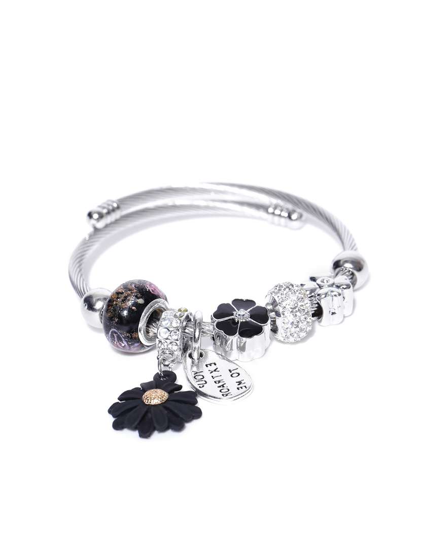 black metal bangle  bracelet