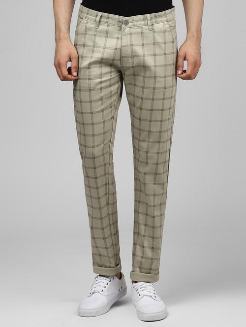 beige cotton chinos - 15901352 - Standard Image - 0