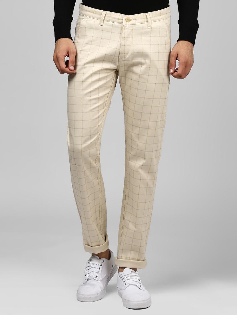beige cotton chinos