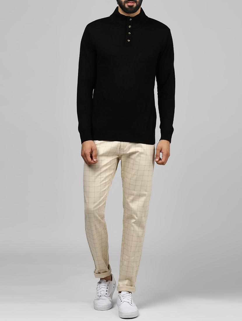 beige cotton chinos - 15901357 - Standard Image - 3