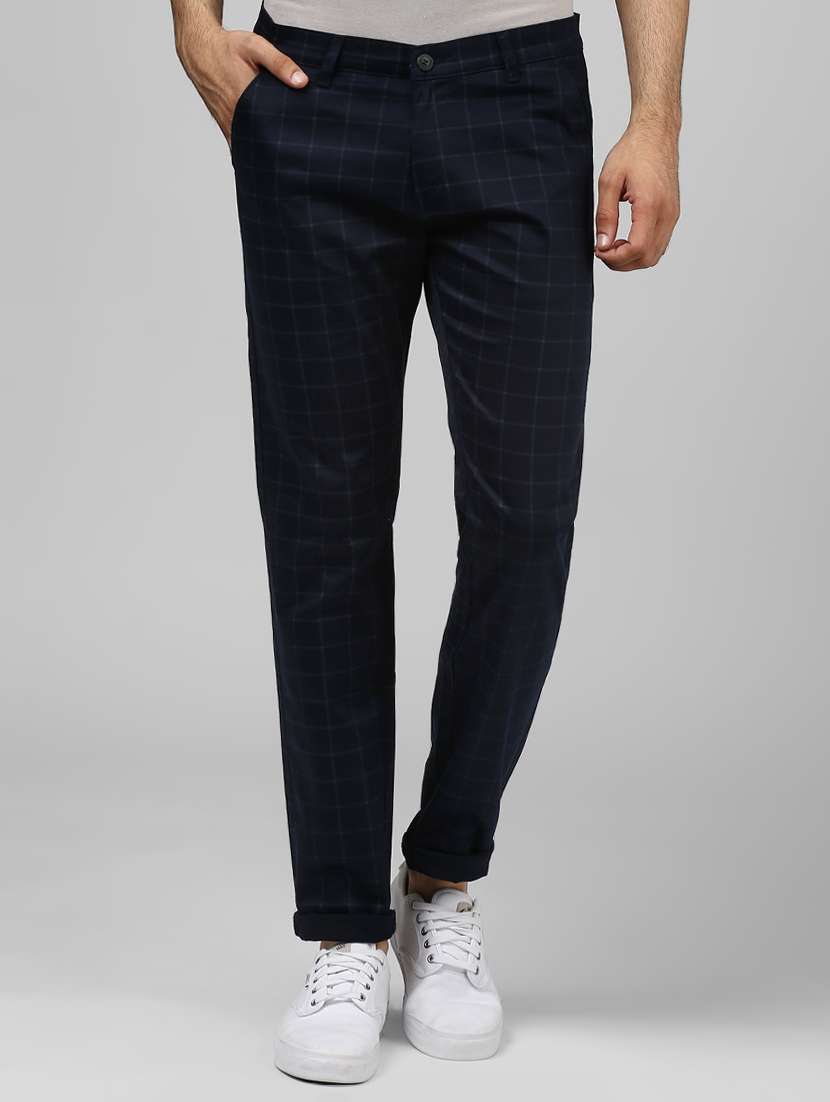 blue cotton chinos