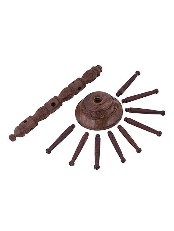 desi karigar wooden carved handicrafted bangles cup mug stand home decor & gift - 15901457 -  Standard Image - 3