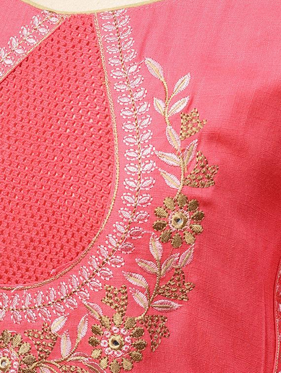 layered embroidered kurta - 15901522 - Standard Image - 3