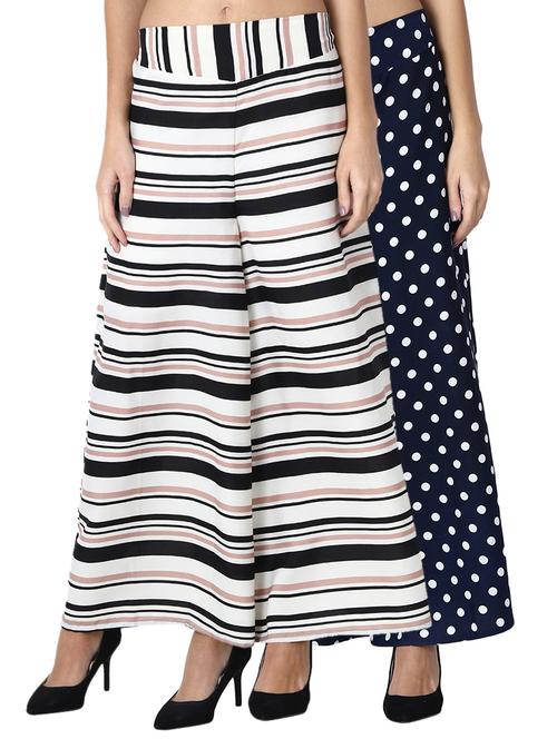 set of 2 flared palazzos - 15902387 -  Standard Image - 0