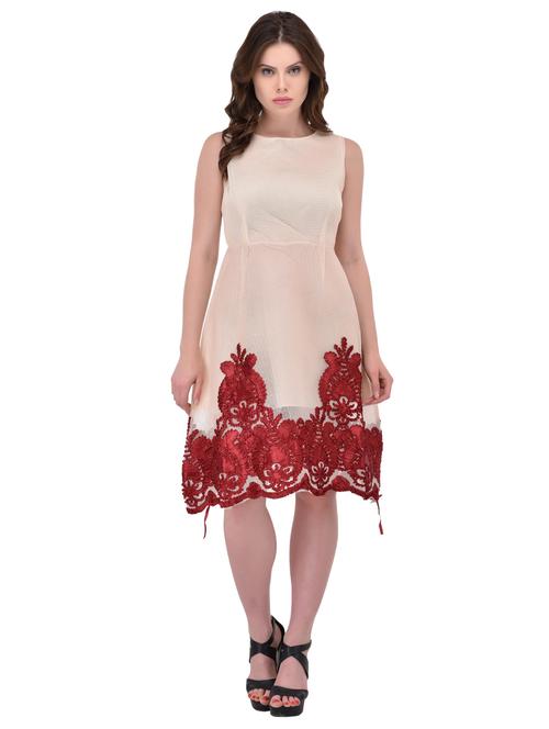 women's self design dress - 15902670 - Standard Image - 0