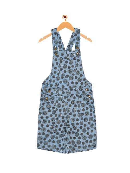blue cotton dungaree - 15903228 - Standard Image - 0