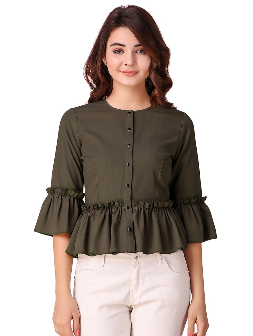 frill detail button up top - 15903250 - Zoom Image - 0