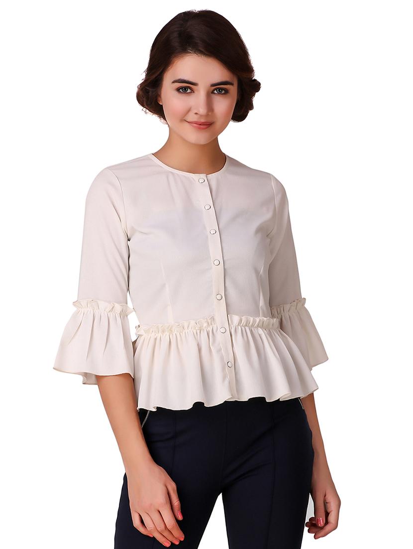 frill detail button up top - 15903279 -  Zoom Image - 0