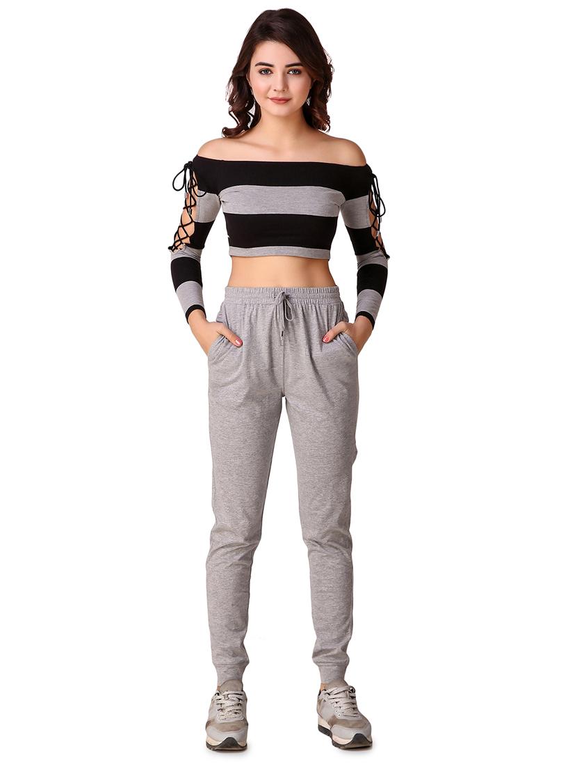 drawstring waist solid jogger - 15903369 - Standard Image - 3