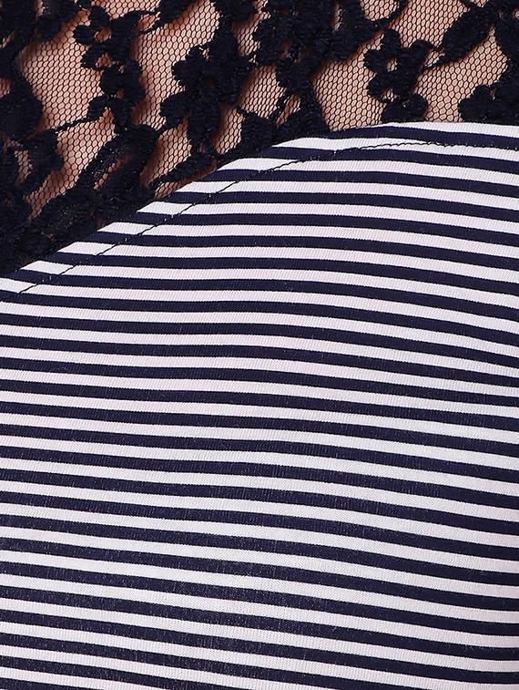 high slit stripes bell sleeves kurta - 15903838 - Standard Image - 3