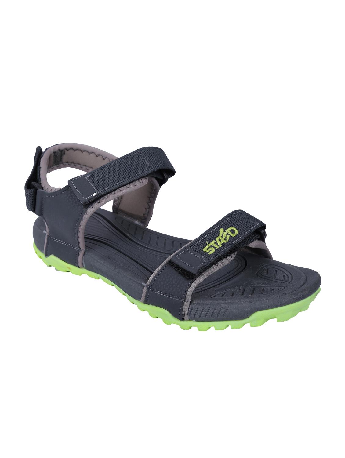 grey leatherette back strap floaters - 15907417 - Zoom Image - 0