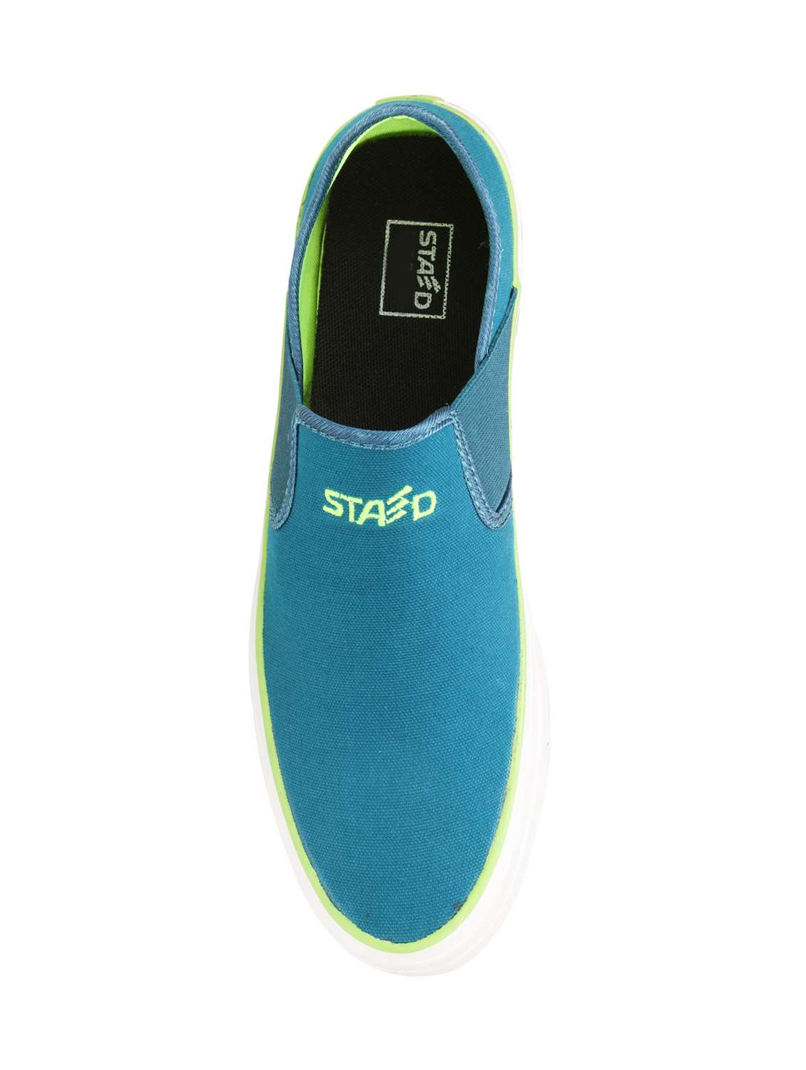 light blue canvas casual slip ons - 15907522 -  Standard Image - 3