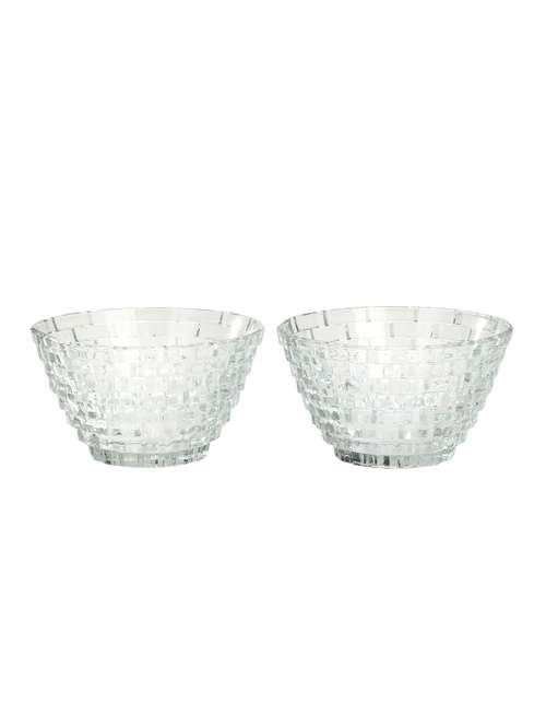 lakshya designer transparent serving glass bowl set of two with self  lakshya designe dn06 - 15909680 -  Standard Image - 0