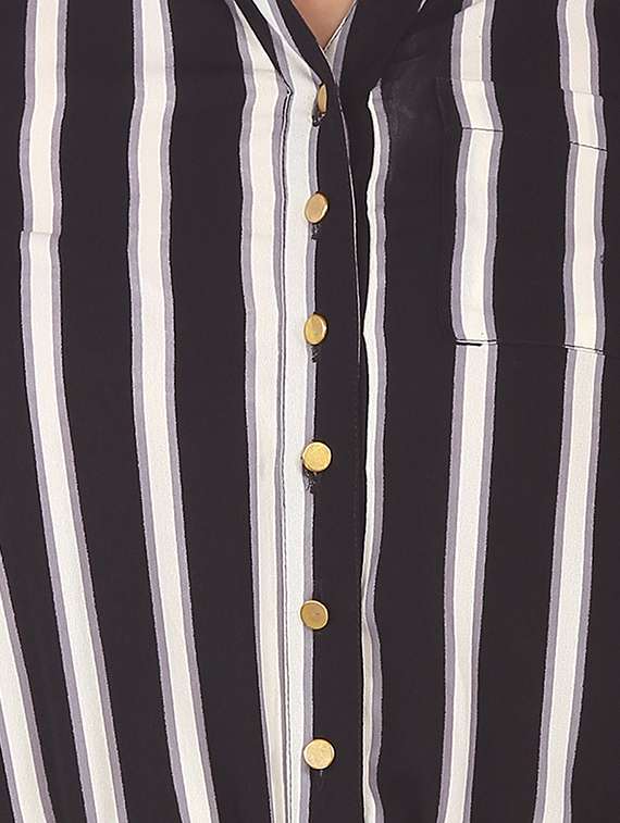 striped elasticated waist jumpsuit - 15909683 - Standard Image - 3