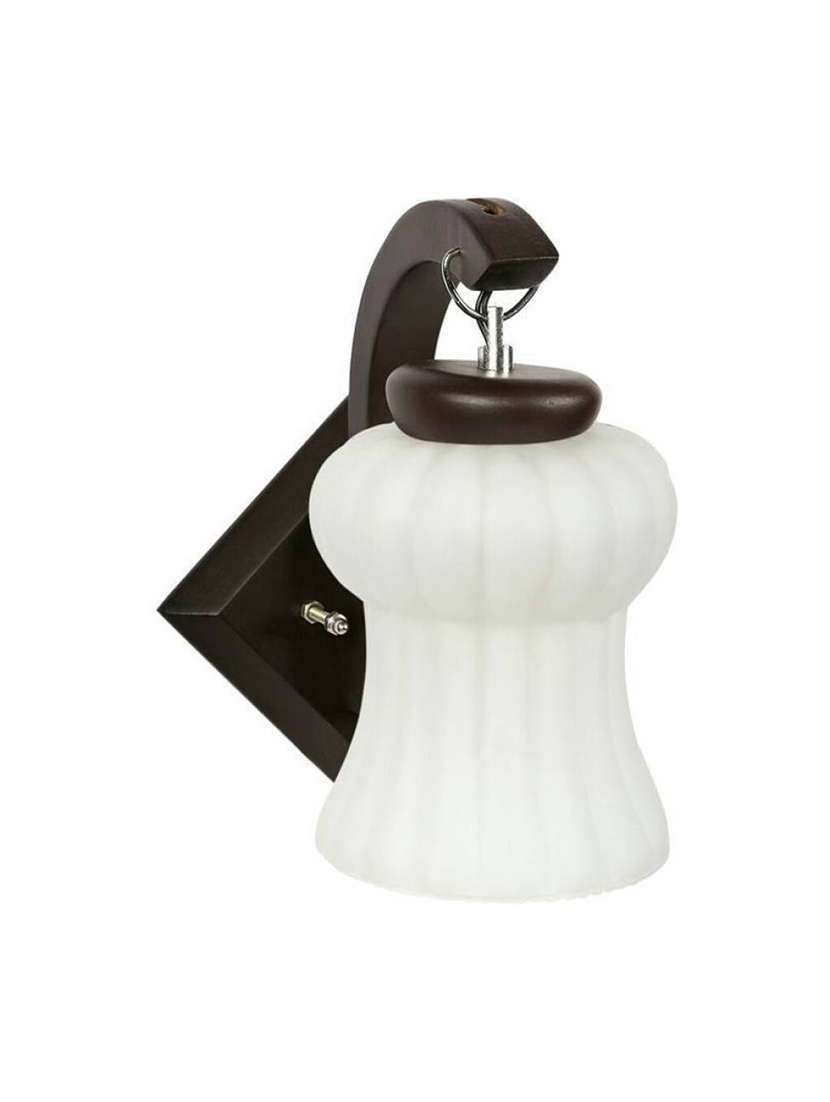 lakshya colorful decortive scone glass wall lamp light with stylish wooden fitting dx25 - 15910388 - Zoom Image - 0