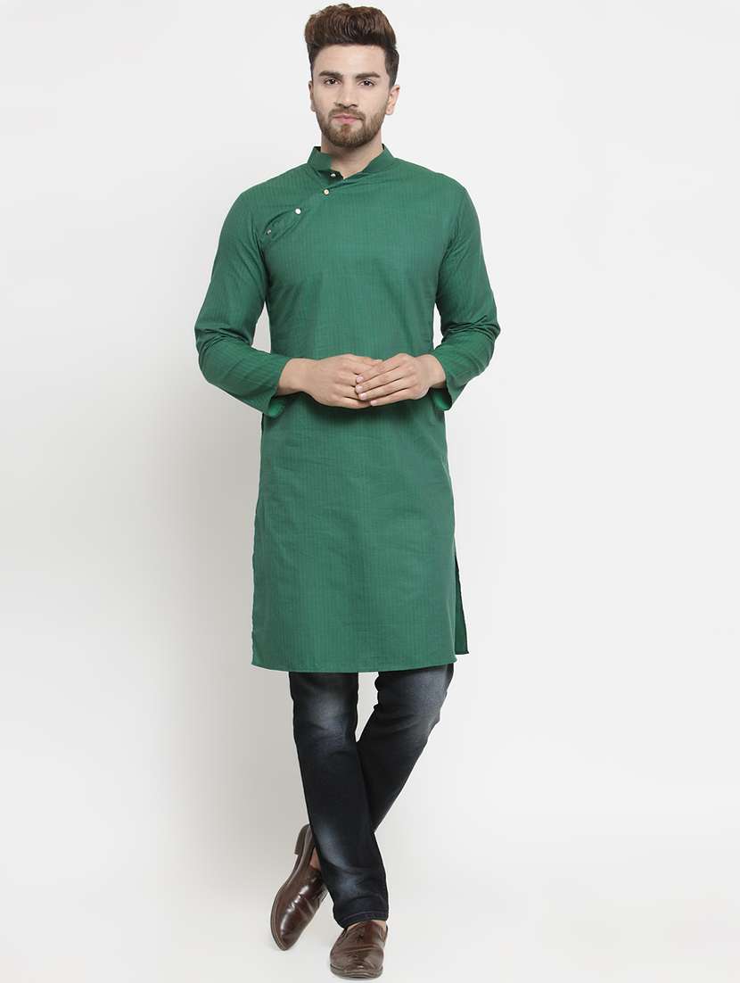 green striped long kurta