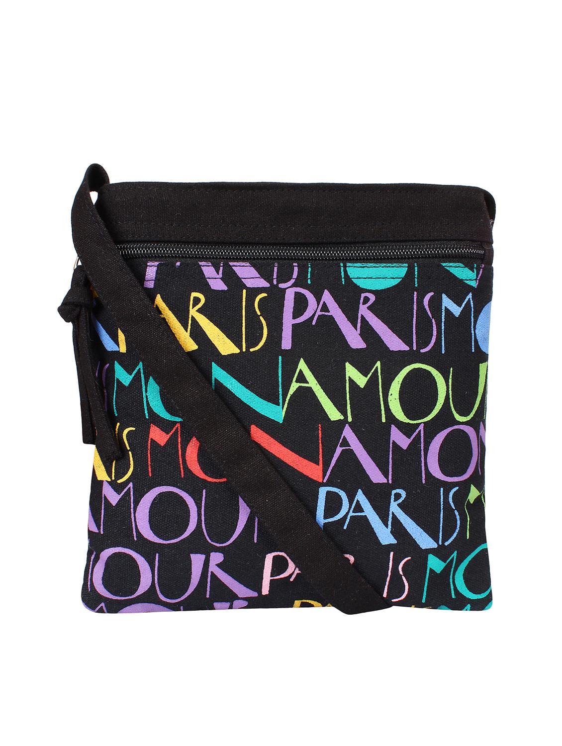 black canvas sling bag - 15912365 -  Zoom Image - 0