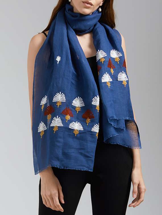 women's embroidered stole