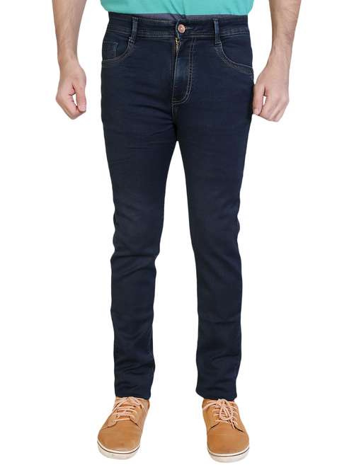 mens slim fit plain jeans - 15916078 - Standard Image - 0