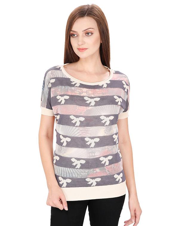 women's straight round neck top - 15916382 - Zoom Image - 0