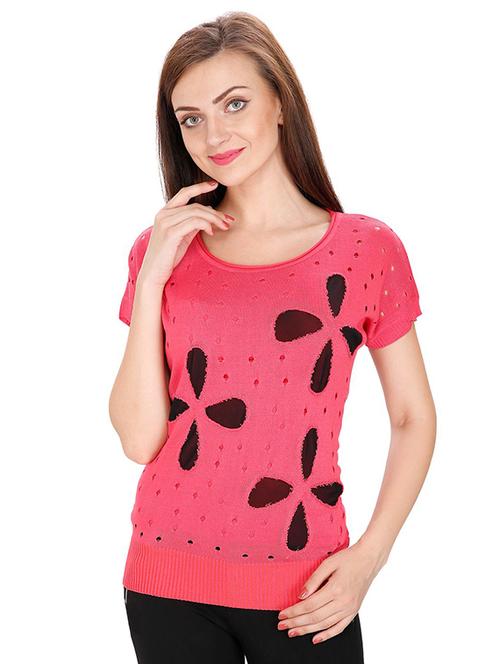 cut out detail ribbed edge top - 15916402 - Standard Image - 0
