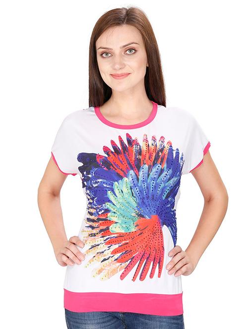 women's straight round neck top - 15916404 -  Standard Image - 0
