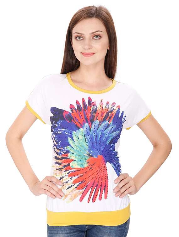 women's straight round neck top - 15916406 - Zoom Image - 0