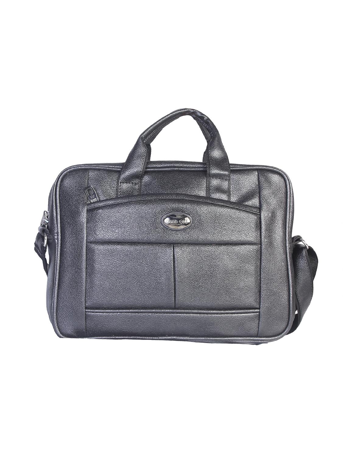 black leatherette laptopbag - 15918429 - Zoom Image - 0