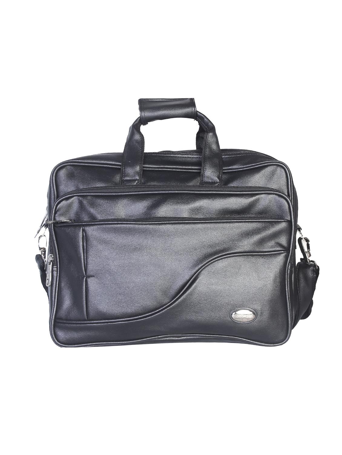 black leatherette laptopbag - 15918433 -  Zoom Image - 0