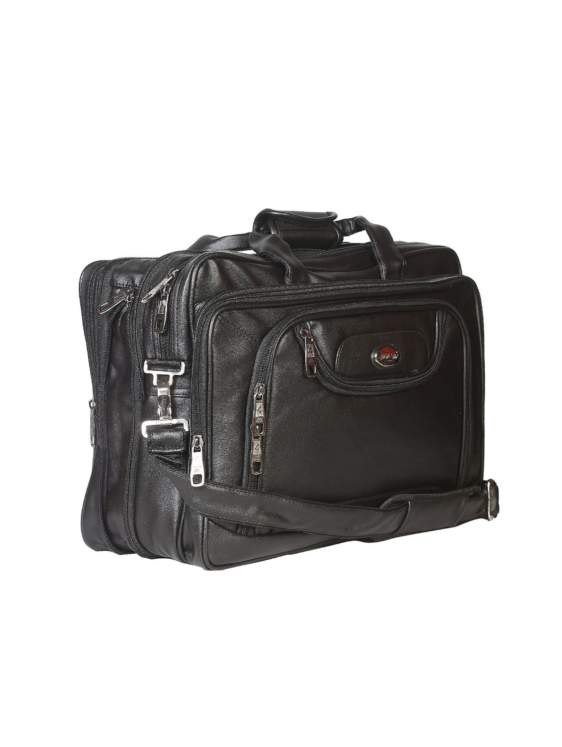 black leatherette laptopbag - 15918435 - Standard Image - 3
