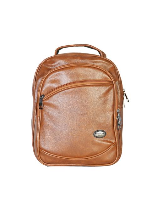 tan leatherette backpack - 15918453 - Standard Image - 0