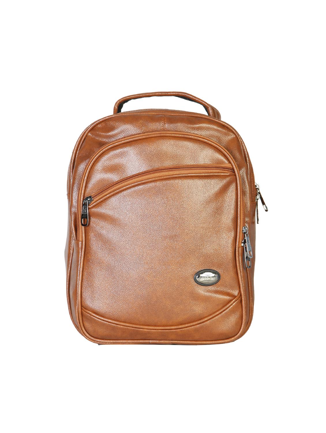 tan leatherette backpack - 15918453 - Zoom Image - 0