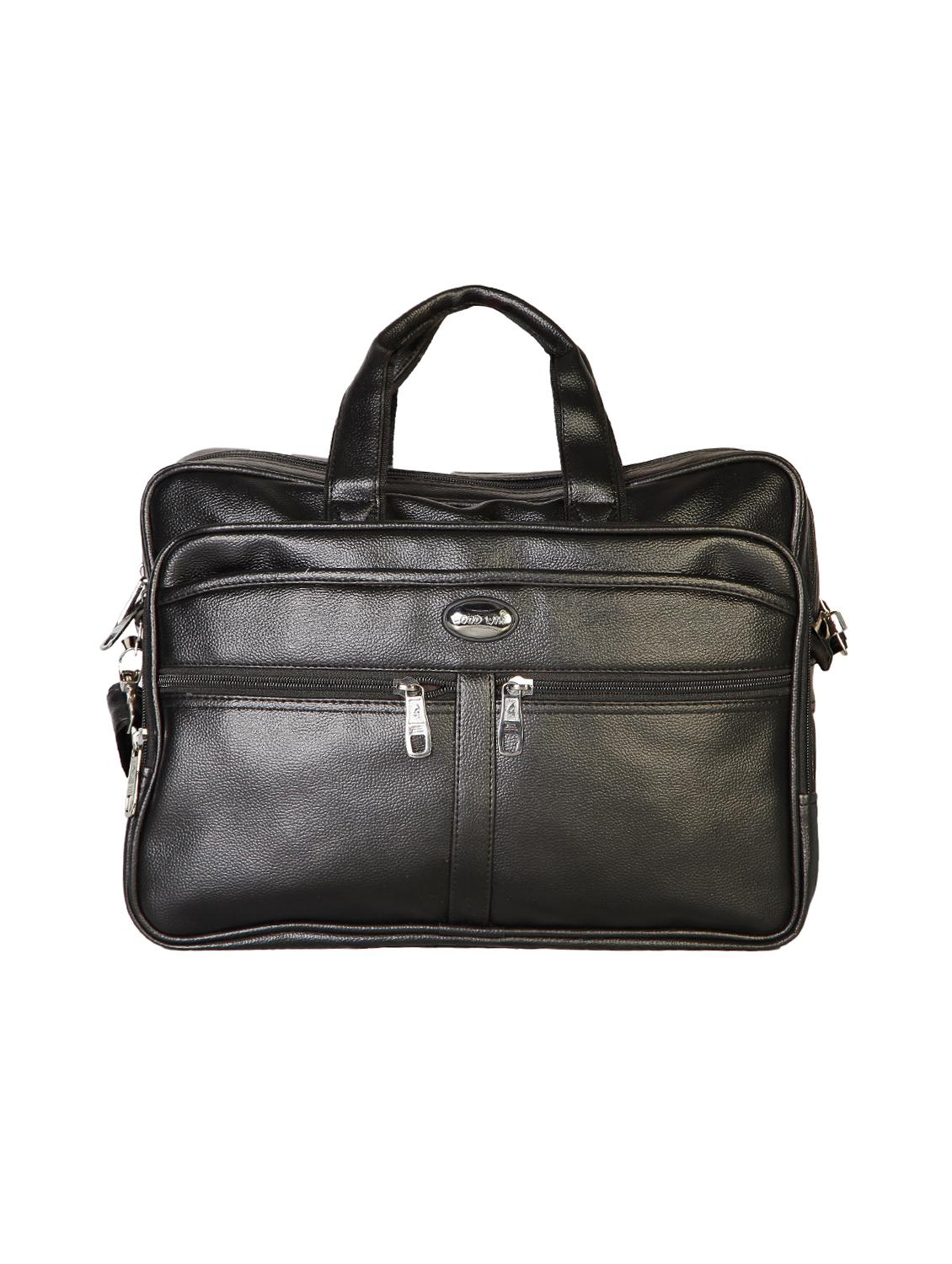 black leatherette laptopbag - 15918456 - Zoom Image - 0