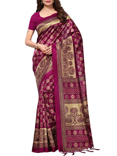 animal print silk saree with blouse - 15920846 -  Standard Image - 0