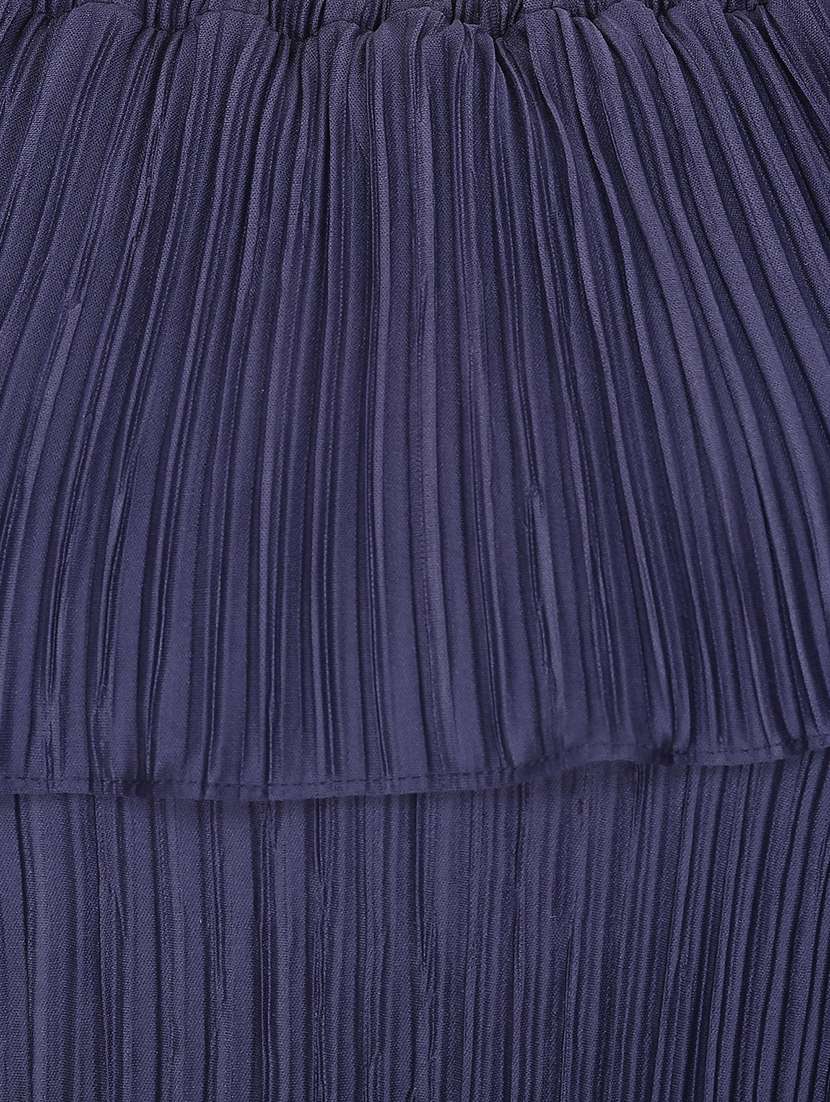 off shoulder pleated crop top - 15920912 - Standard Image - 3