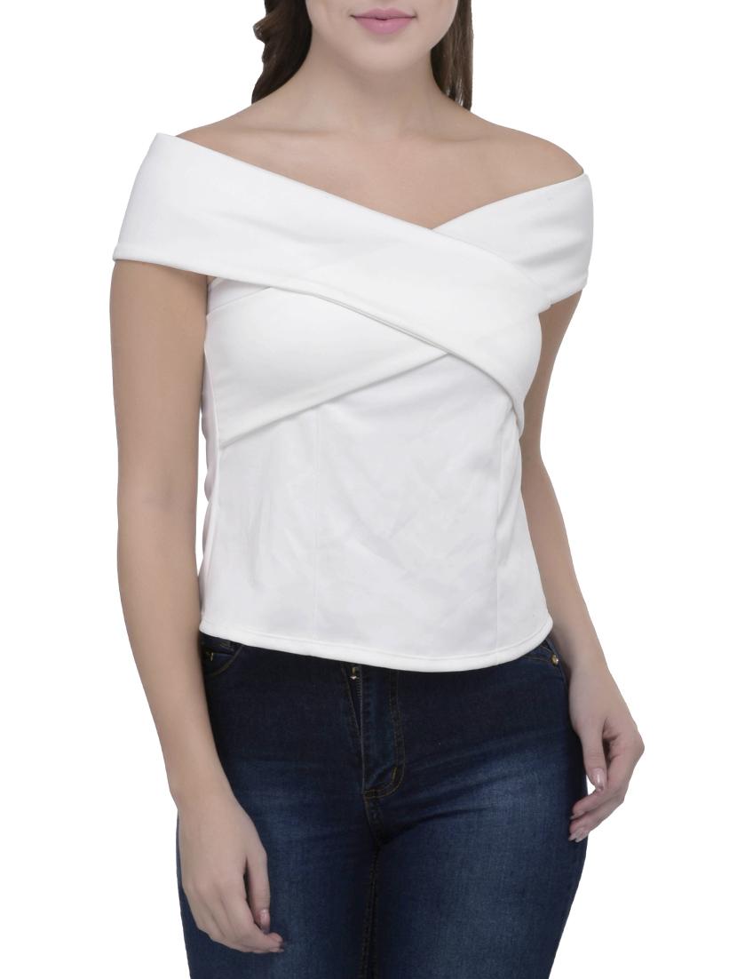 women's straight off shoulder top - 15920920 - Zoom Image - 0
