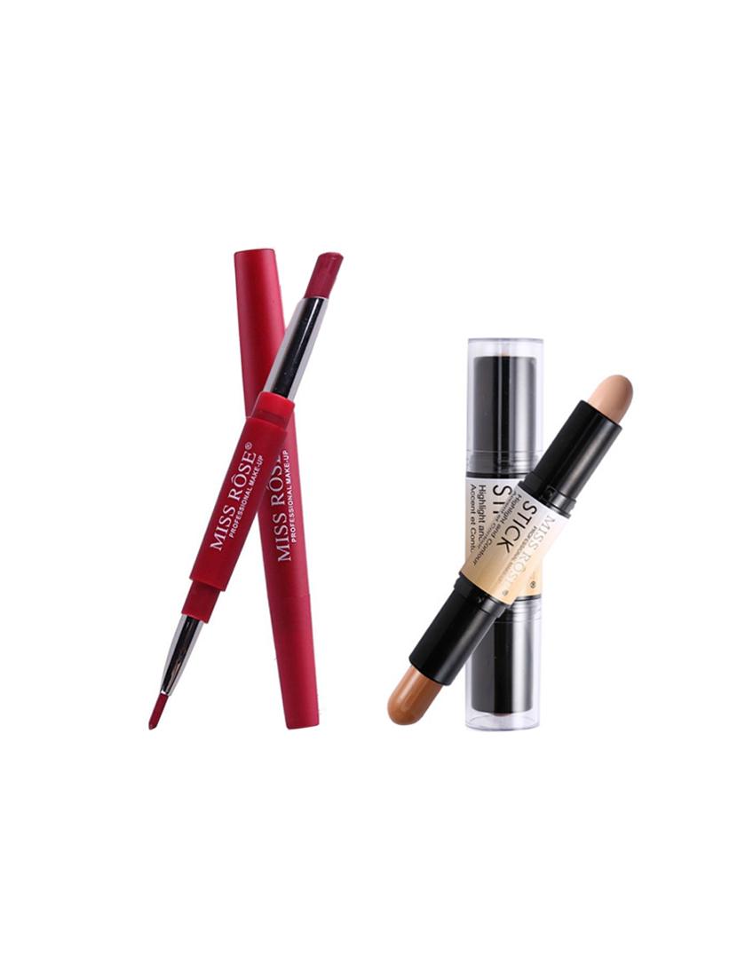 miss rose combo (lipliner plus lipstick + contour duo concealer) - 15921138 -  Zoom Image - 0