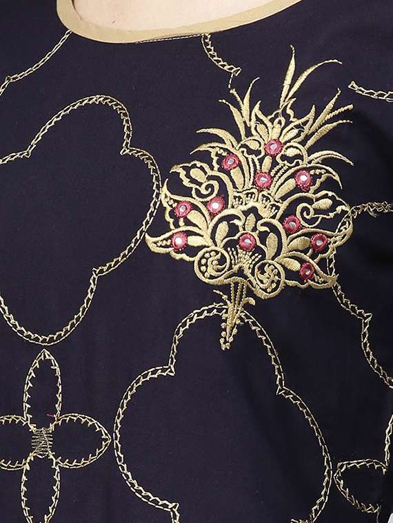 embroidered layered dress - 15921178 - Standard Image - 3