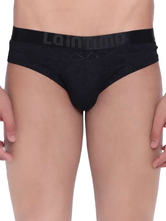 black polyester spandex hipster