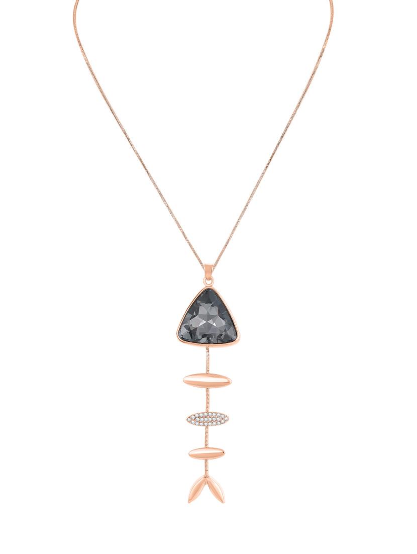 pink metal long necklace - 15921989 - Zoom Image - 0