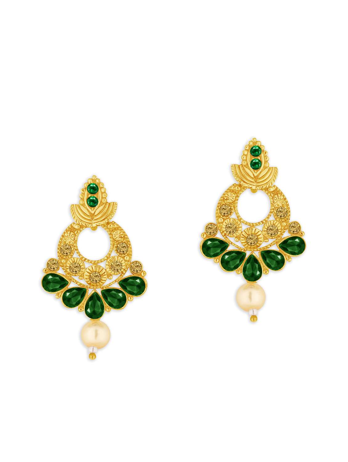 gold metal drop earring