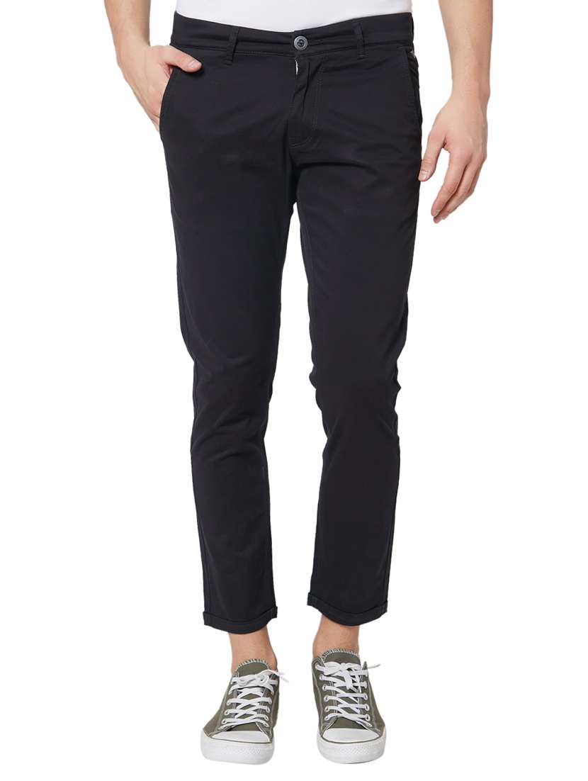 black cotton plain jeans - 15926641 - Zoom Image - 0