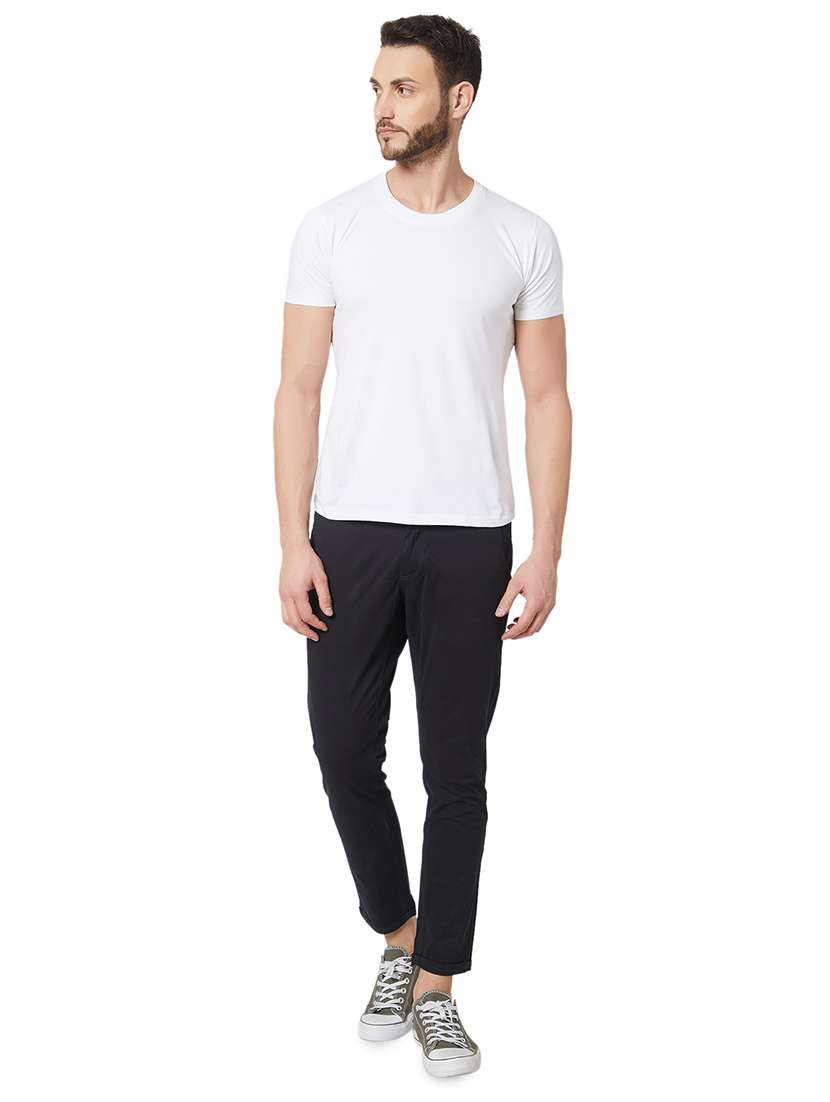 black cotton plain jeans - 15926641 - Standard Image - 3