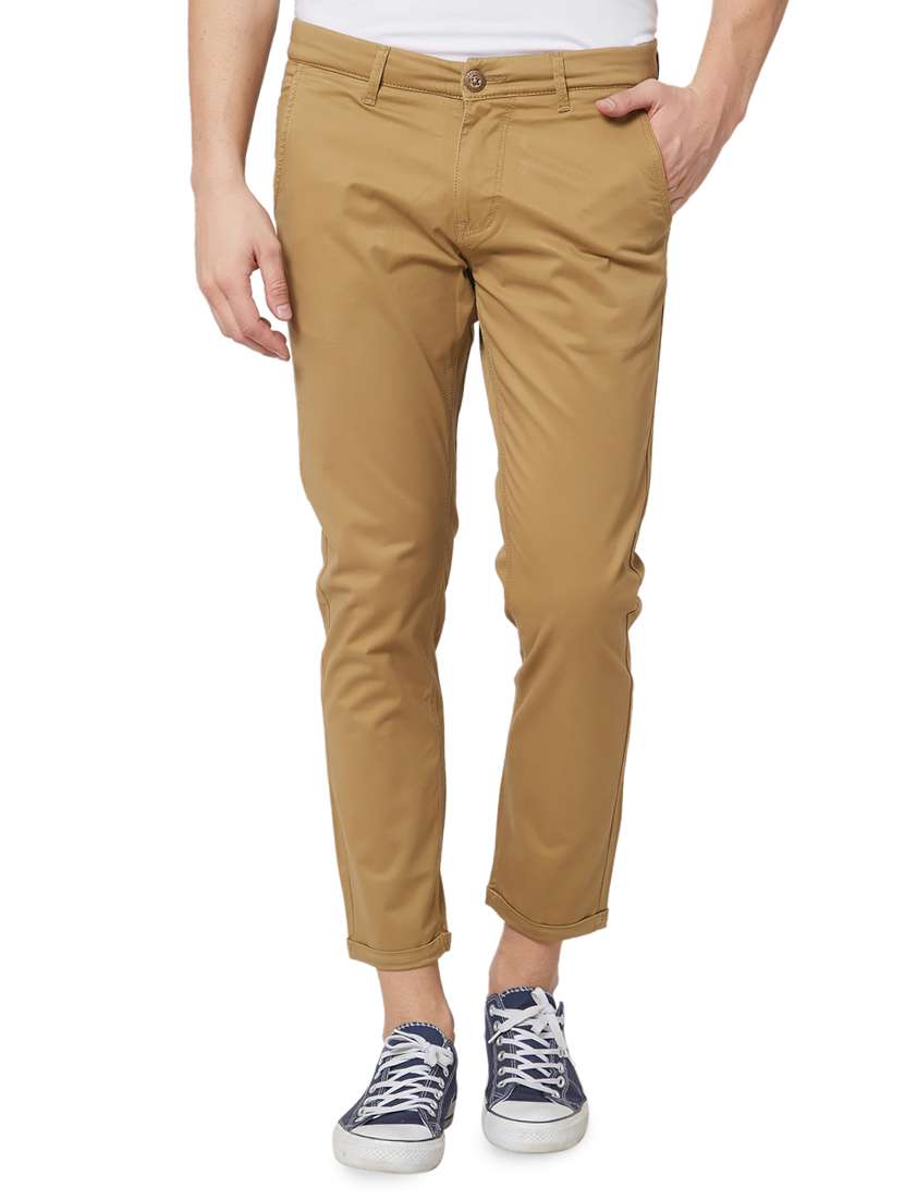 beige cotton plain jeans - 15926642 - Zoom Image - 0